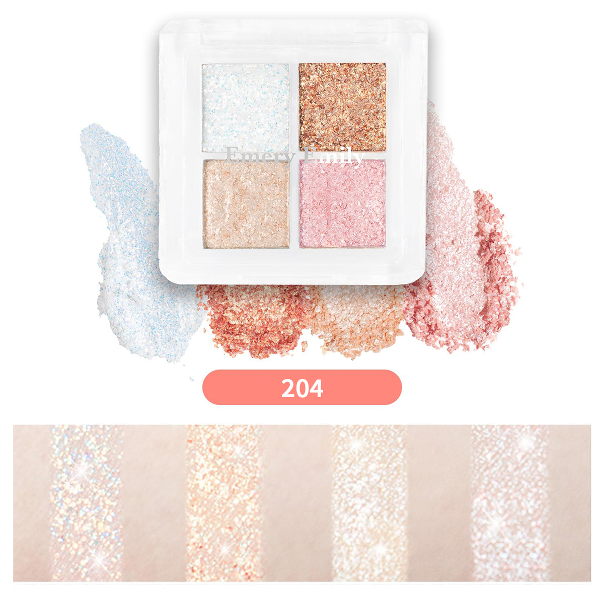 4Colors Mini Eye Palette 204 Lame-3-eyeshadow-Emery Emily-Makeup-cosmetics 4Colors Mini Eye Palette 204 Lame-3-eyeshadow-Emery Emily-Makeup-cosmetics