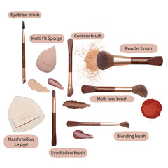 Fairy Makeup Brush Set / Marshmallow Fit Puff / Multi Fit Sponge Fairy Makeup Brush Set / Marshmallow Fit Puff / Multi Fit Sponge