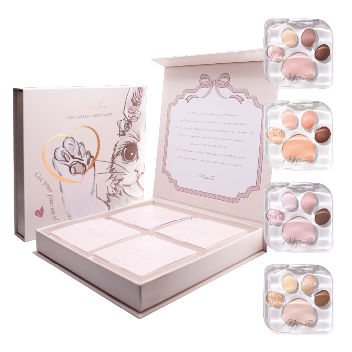 Meow Paws Eyeshadow Palette-Complete Box