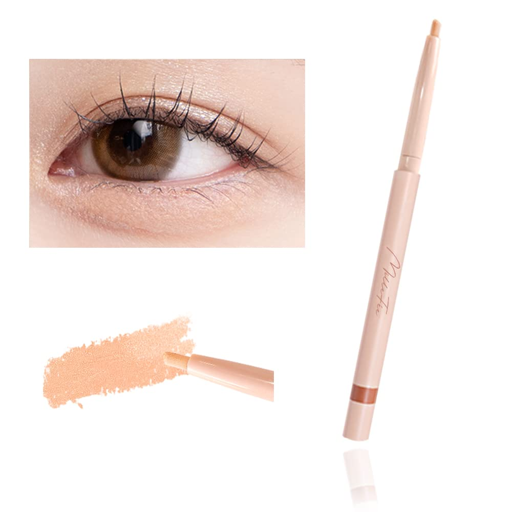 022-Shimmer Peach Cream-Tears Eyebag Pencil-1-Millefee-eyeshadow-Makeup-cosmetics